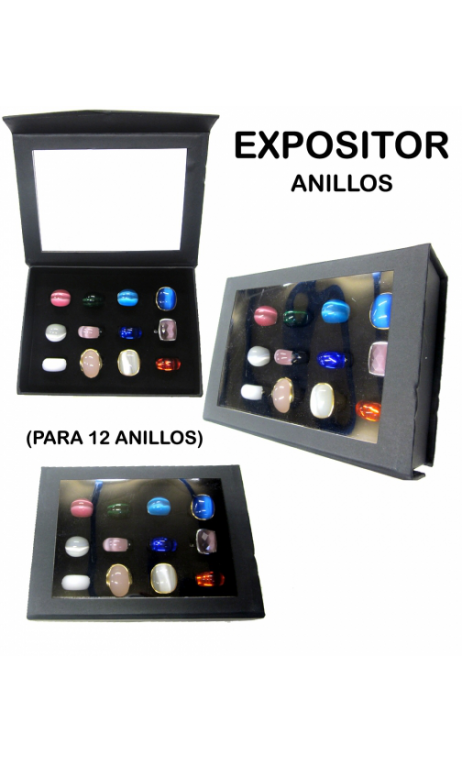 Estuche  Exp 12 Anillos Negro