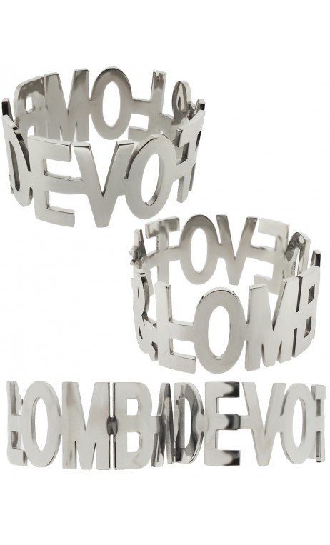 Dlpulsera Rigida Con Letras