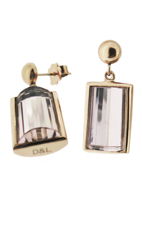 Dlpendientes Con Cristal En Baguette